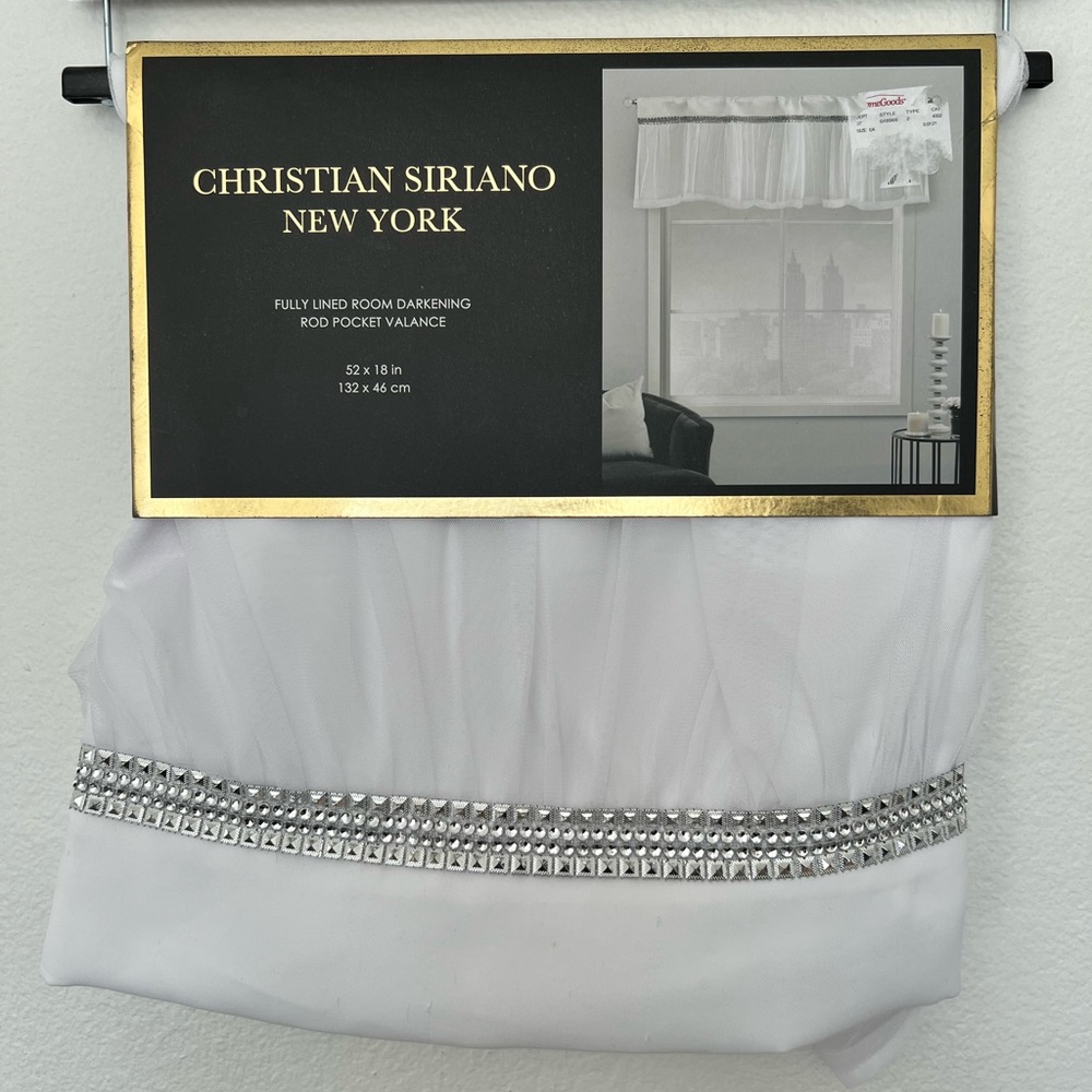 Room Darkening Rod Pocket Valance